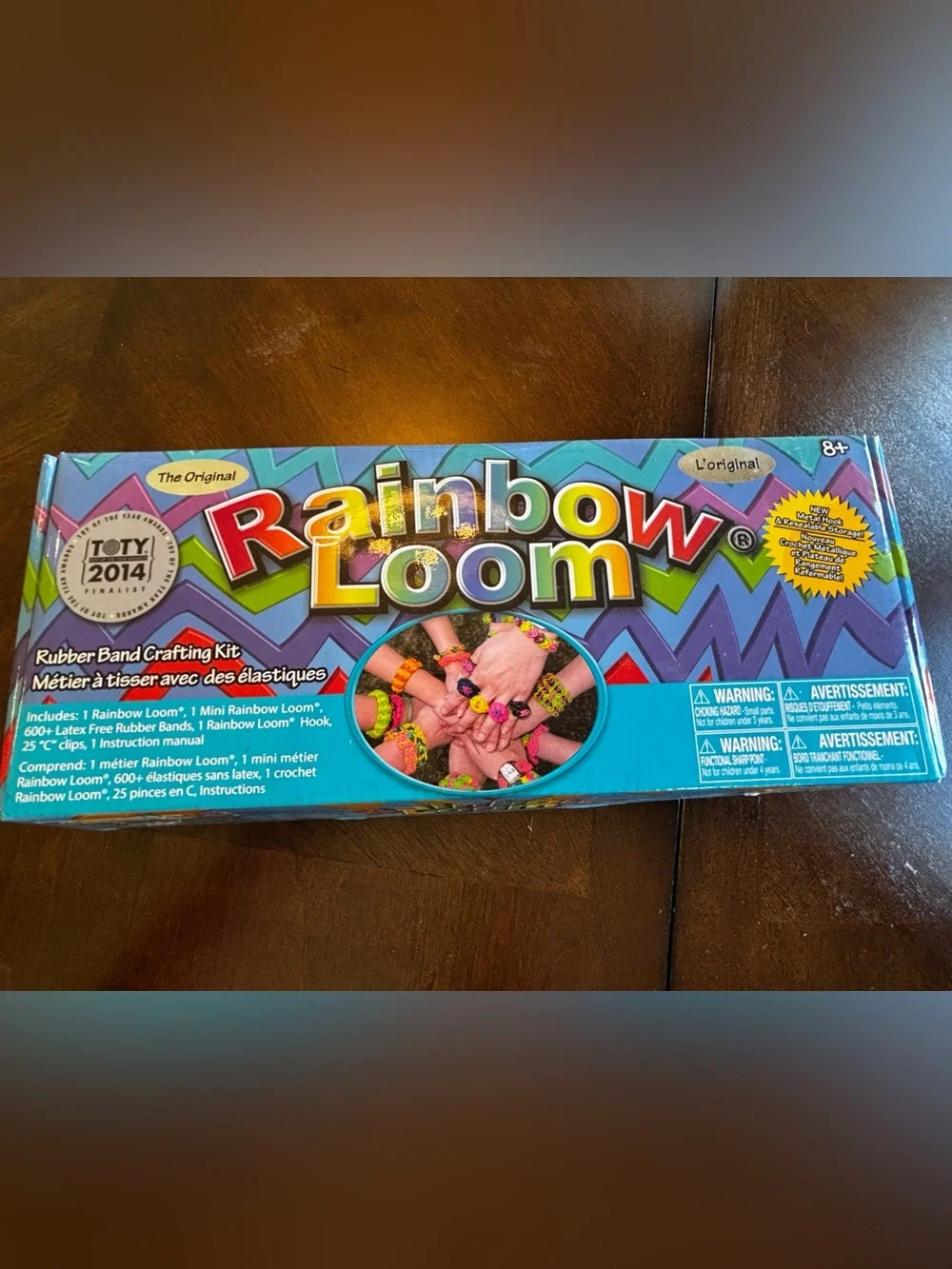Lot of Rainbow LOOM w Case Rubber Bands, charms, tools Compartment Storage Kit